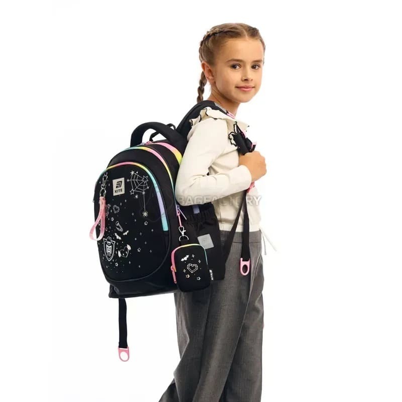 Шкільний рюкзак Kite Education 700 Monster High 18л Чорний (MH25-700M)