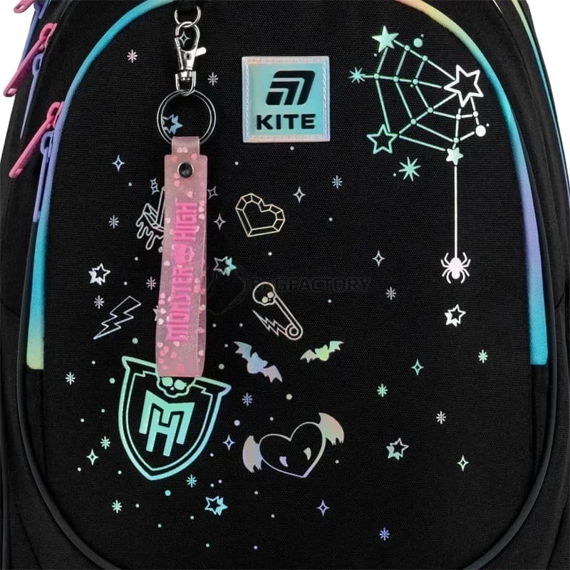 Шкільний рюкзак Kite Education 700 Monster High 18л Чорний (MH25-700M)
