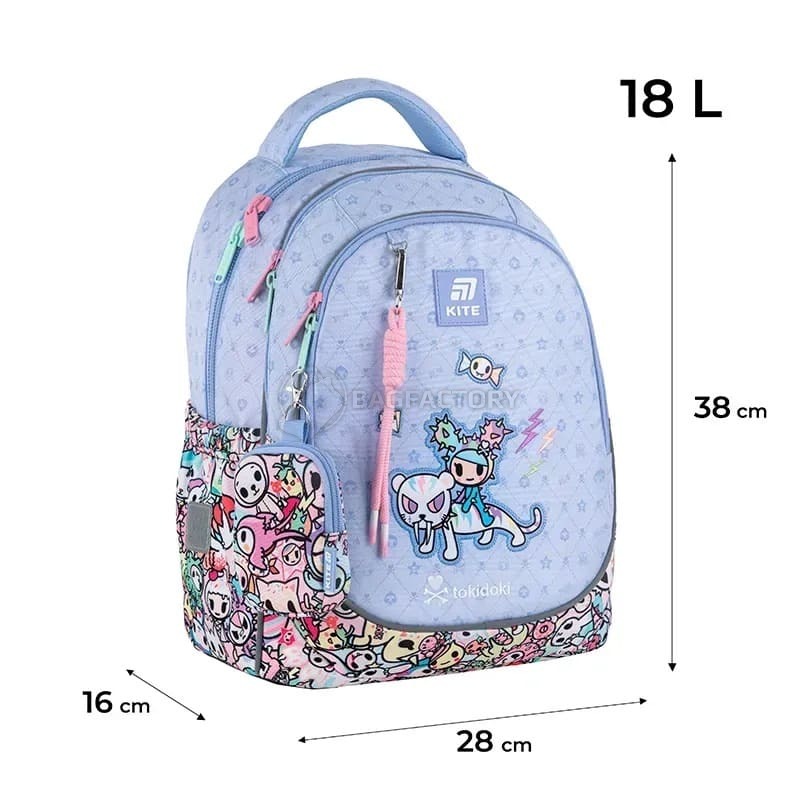 Шкільний рюкзак Kite Education 700 Tokidoki 18л Блакитний (TK25-700M)
