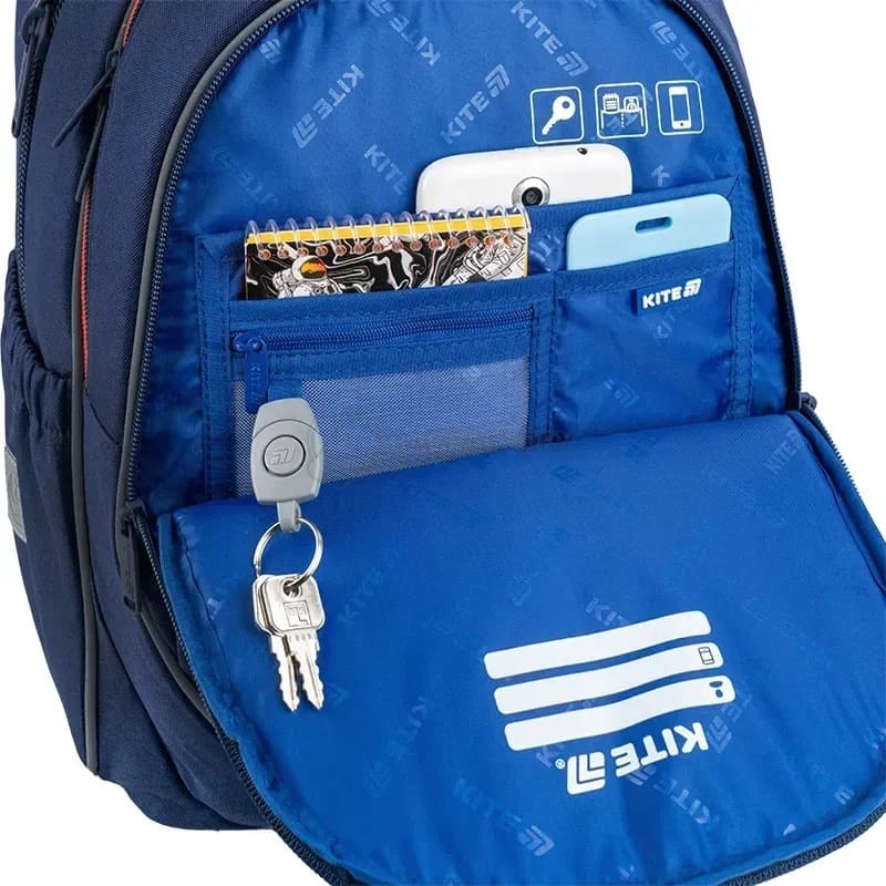 Шкільний рюкзак Kite Education 700 FC Barcelona 18л Синій (BC25-700M)