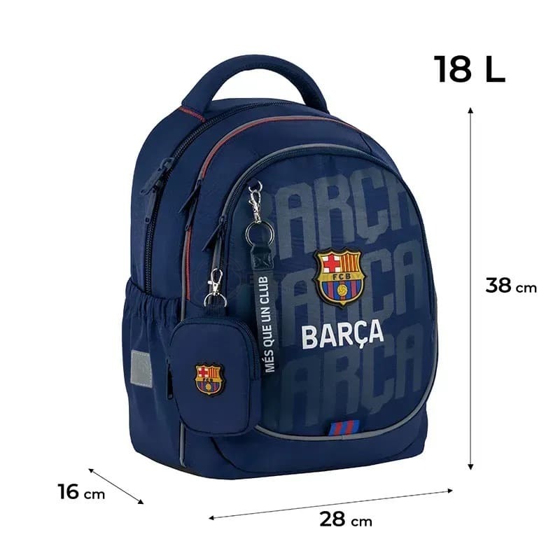 Шкільний рюкзак Kite Education 700 FC Barcelona 18л Синій (BC25-700M)