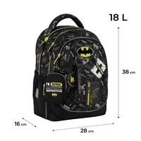 Шкільний рюкзак Kite Education 700 DC Batman 18л Чорний (DC25-700M)