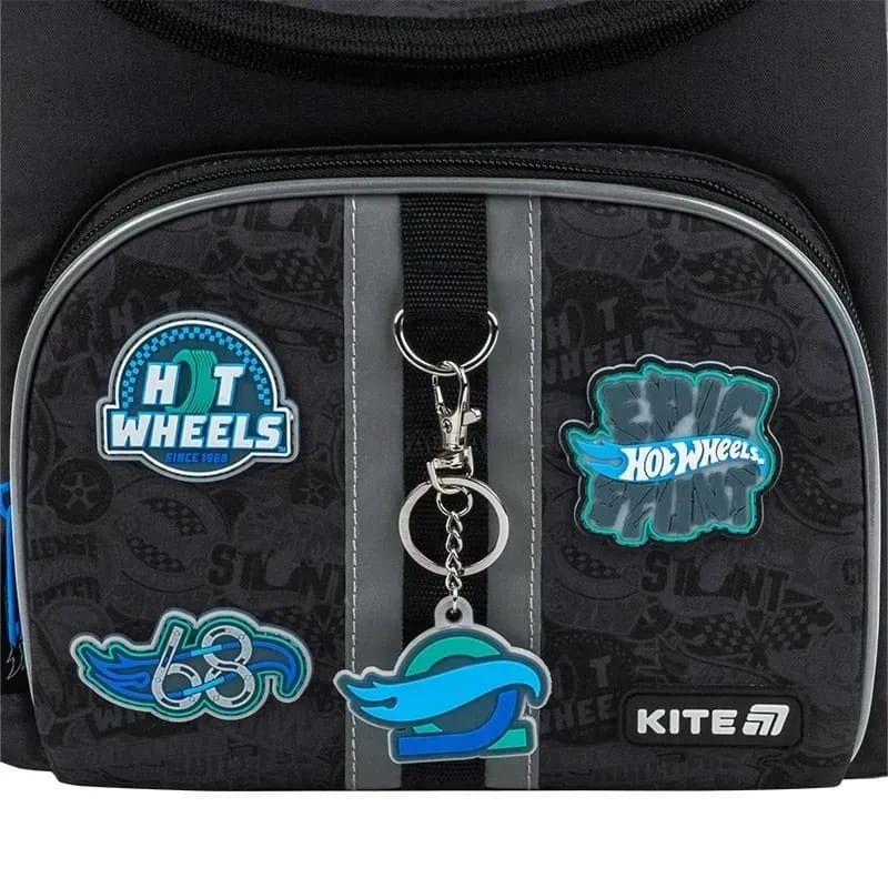 Шкільний каркасний рюкзак Kite Education 501 Hot Wheels 11.5л Чорний (HW25-501S)
