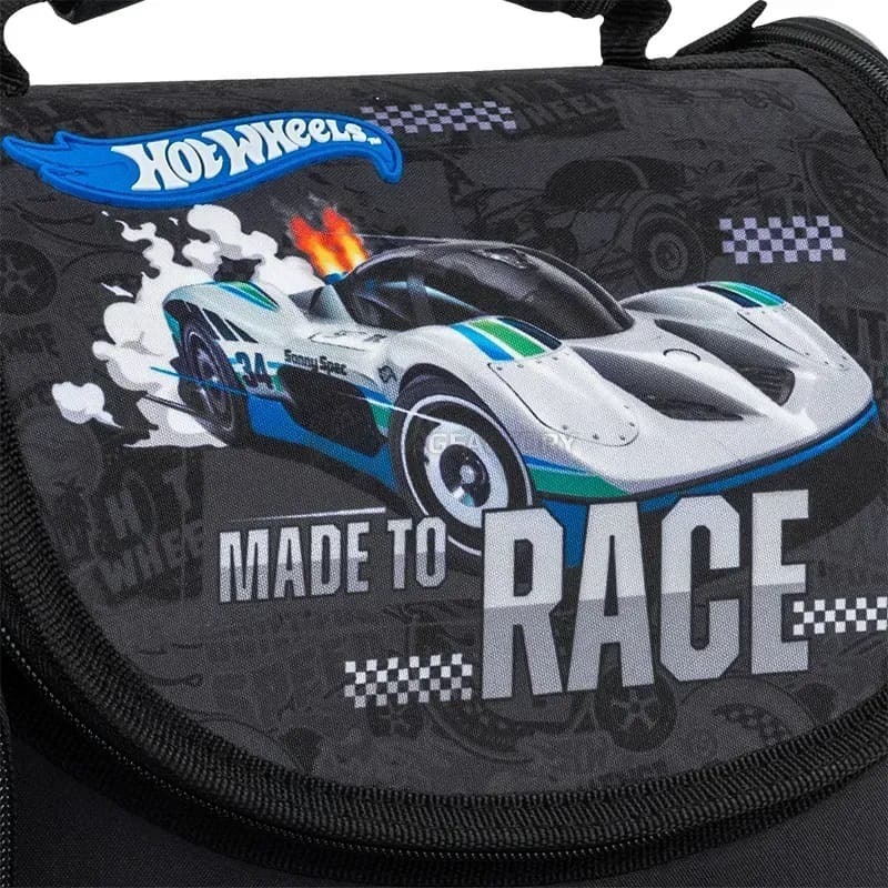 Шкільний каркасний рюкзак Kite Education 501 Hot Wheels 11.5л Чорний (HW25-501S)