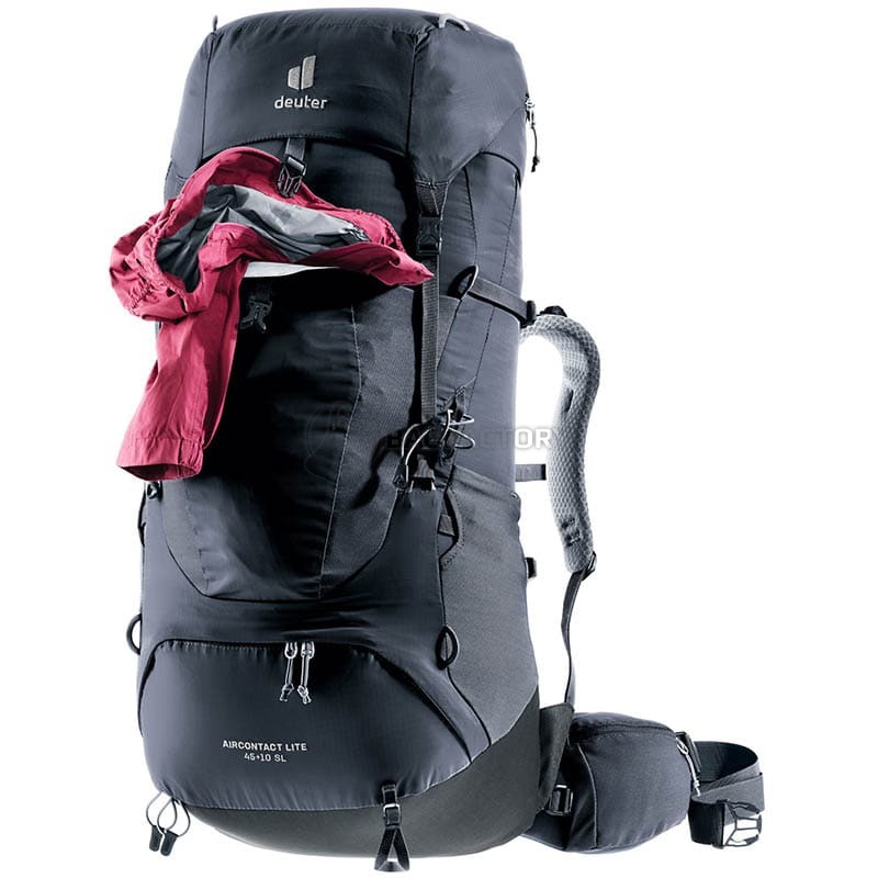 Туристичний рюкзак Deuter Aircontact Lite 45+10 SL black-graphite (33402237403)