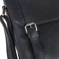 Чоловіча шкіряна сумка Ashwood F84 Black/Mud (F84 BLK/MUD)