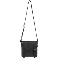 Чоловіча шкіряна сумка Ashwood F84 Black/Mud (F84 BLK/MUD)