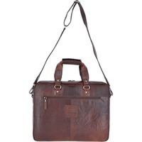 Чоловіча шкіряна сумка Ashwood F83 для ноутбука 15.6 Brandy (F83 BRANDY)