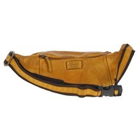Поясна шкіряна сумка Ashwood D102 Yellow (D102 YELLOW)