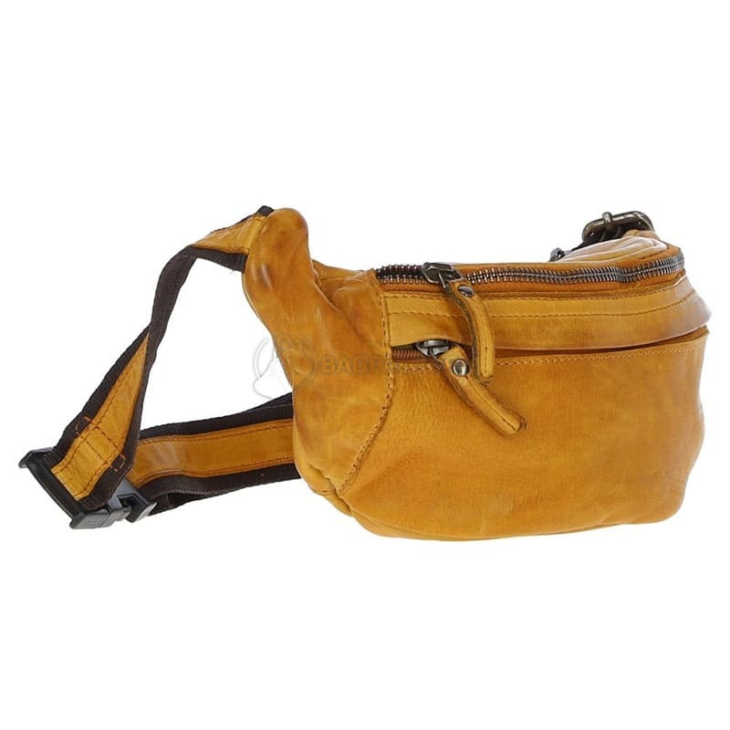 Поясна шкіряна сумка Ashwood D102 Yellow (D102 YELLOW)