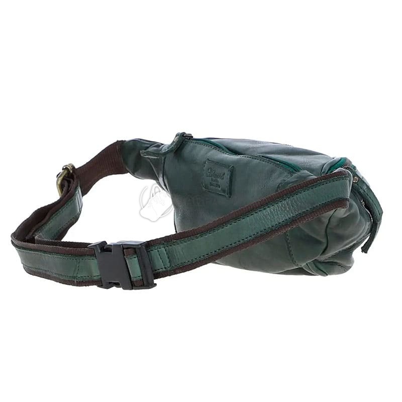 Поясна шкіряна сумка Ashwood D102 Green (D102 GREEN)