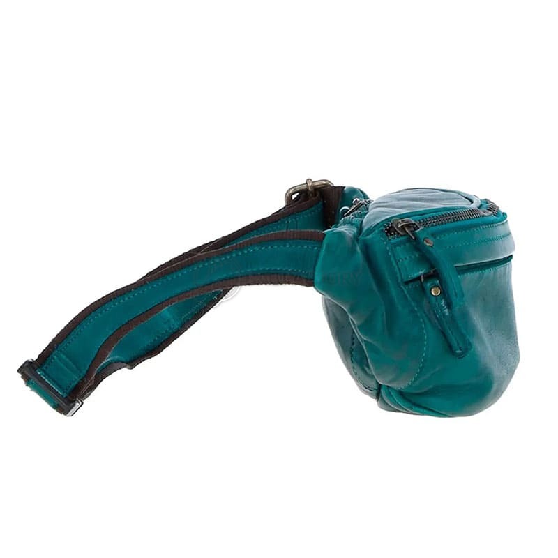 Поясна шкіряна сумка Ashwood D102 Teal (D102 TEAL)