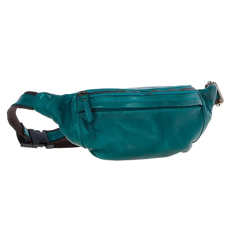 Поясна шкіряна сумка Ashwood D102 Teal (D102 TEAL)