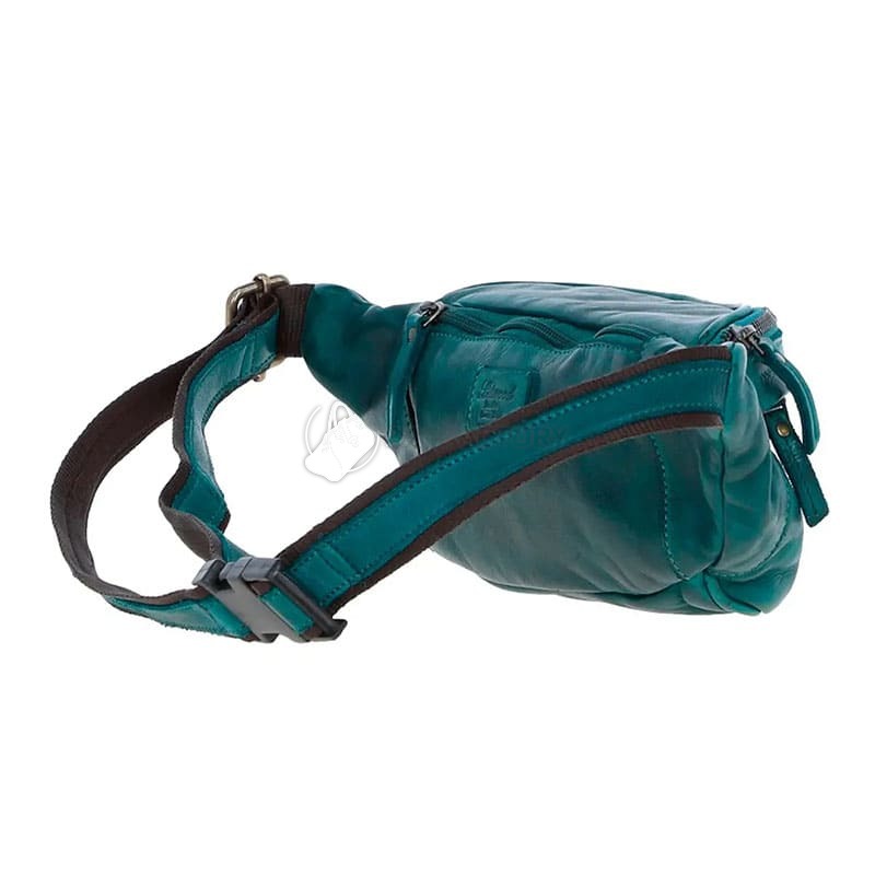 Поясна шкіряна сумка Ashwood D102 Teal (D102 TEAL)