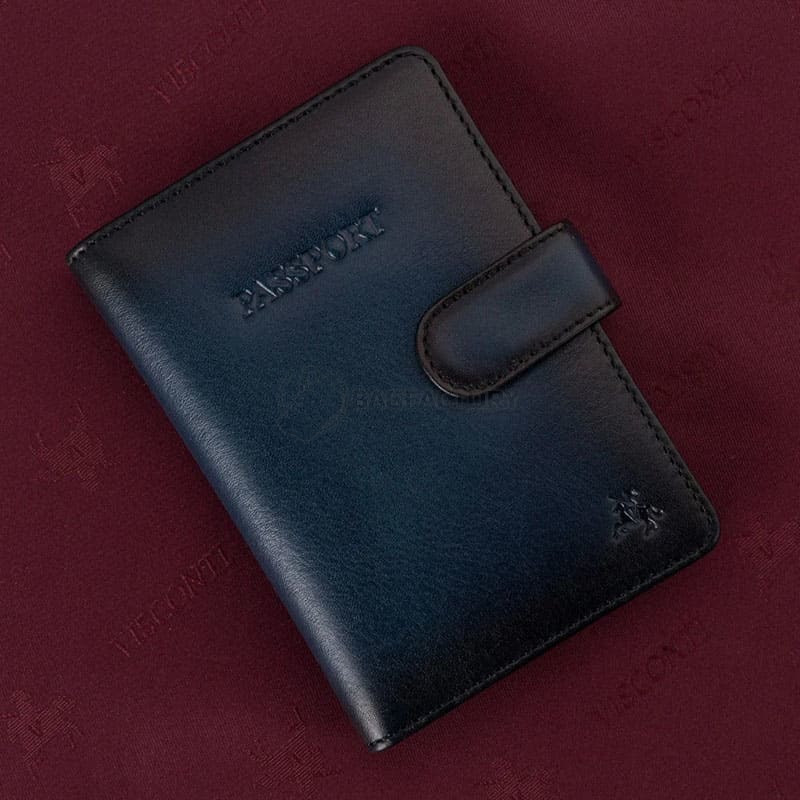 Шкіряна обкладинка для документів Visconti AT74 Blake Burnished Blue (AT74 B/BLUE)