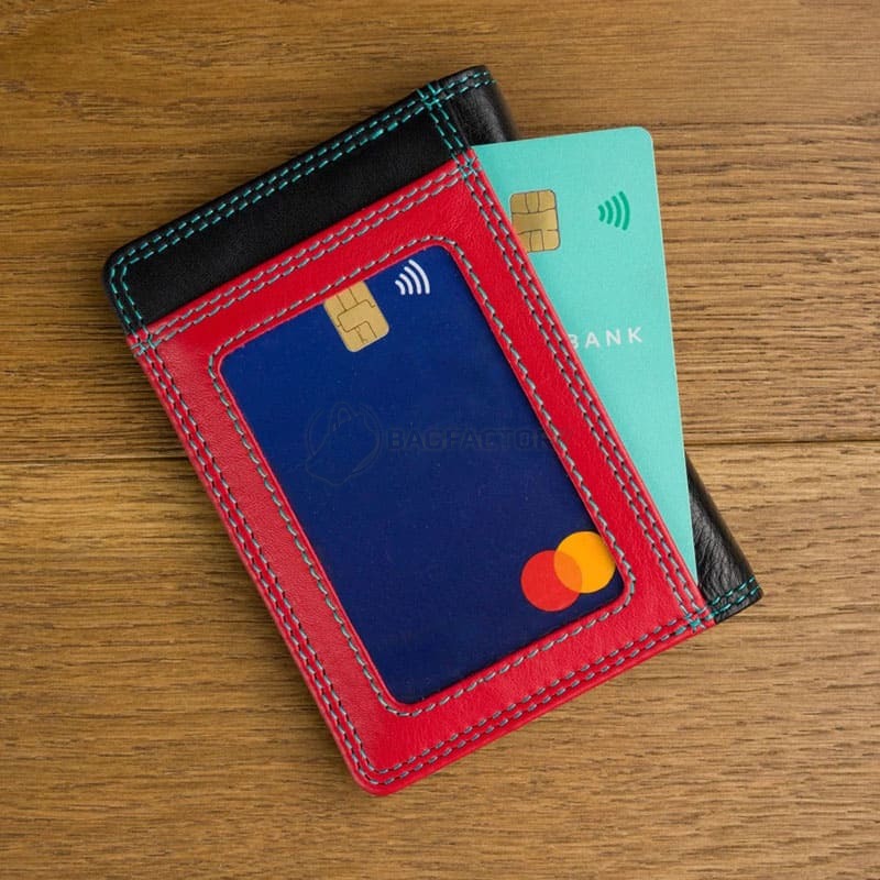 Шкіряний гаманець-картхолдер Visconti RB111 Madagascar Black/Rhumba (RB111 BLK/RHUMBA)