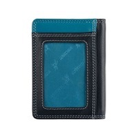 Шкіряний гаманець-картхолдер Visconti RB111 Madagascar Blue Multi (RB111 BLUE M)