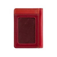 Шкіряний гаманець-картхолдер Visconti RB111 Madagascar Red Multi (RB111 RED M)