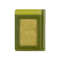 Шкіряний гаманець-картхолдер Visconti RB111 Madagascar Lime Multi (RB111 LIME M)