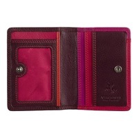 Шкіряний гаманець-картхолдер Visconti RB111 Madagascar Plum Multi (RB111 PLUM M)
