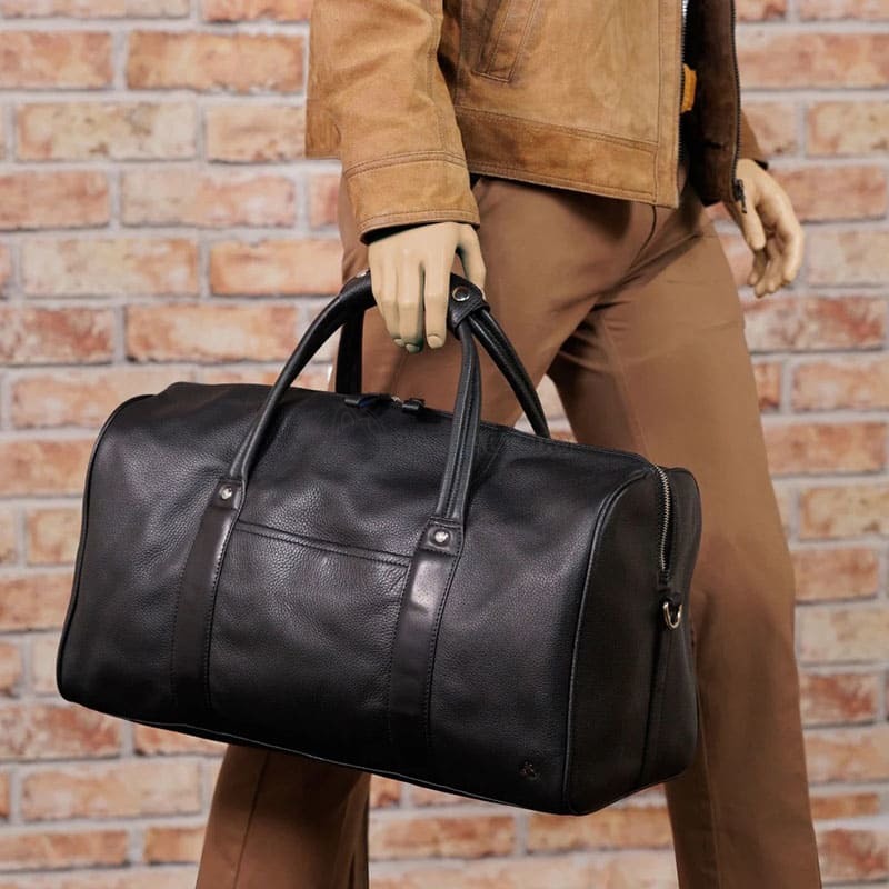 Дорожня шкіряна сумка Visconti Explorer TC150 Black (TC150 BLK)