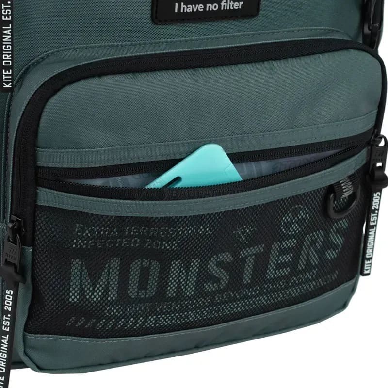 Рюкзак молодіжний Kite Education teens 1019L-1, 21л Хакі (K25-1019L-1)