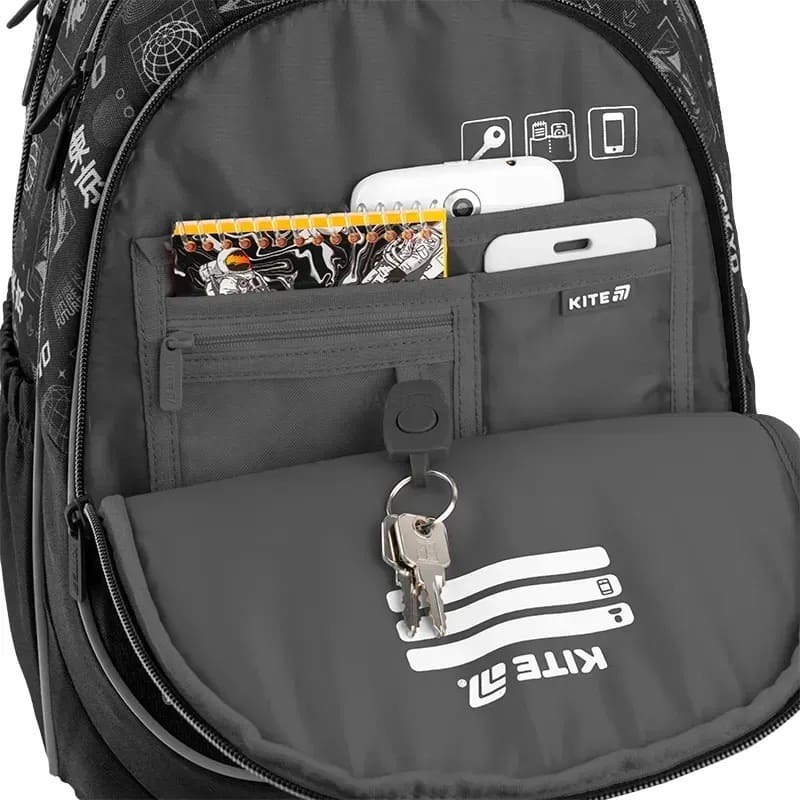 Шкільний рюкзак Kite Education 700 Tokyo 18л Чорний (K25-700M-3)