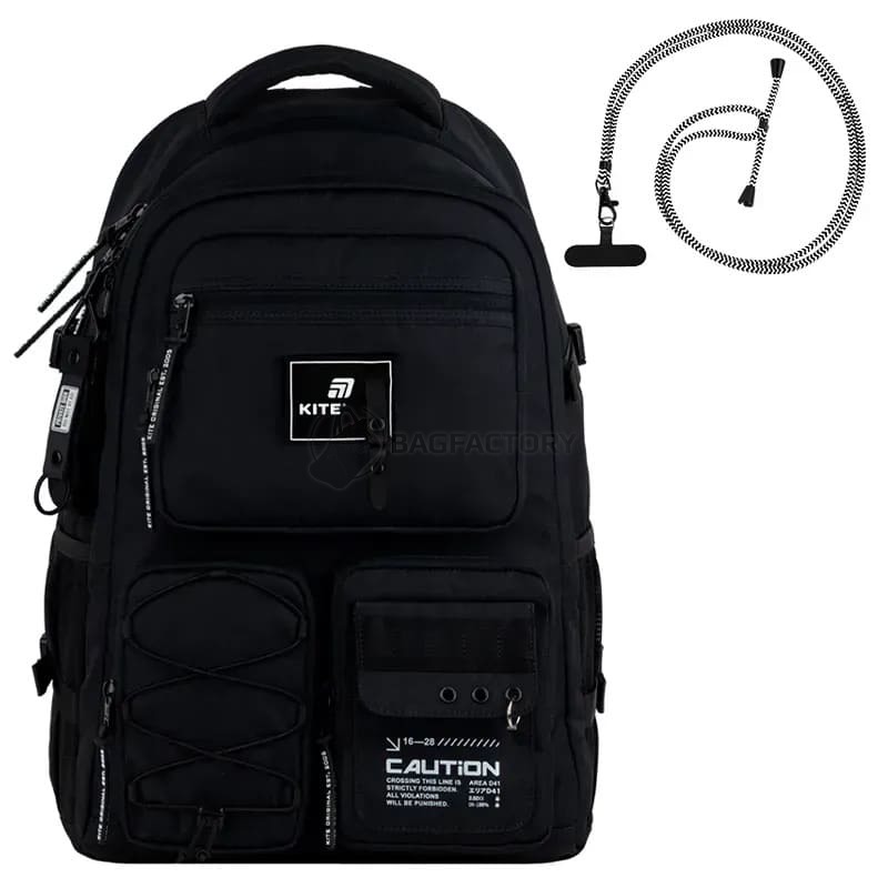 Рюкзак молодіжний Kite Education teens 1018XL-1 24л Чорний (K25-1018XL-1)