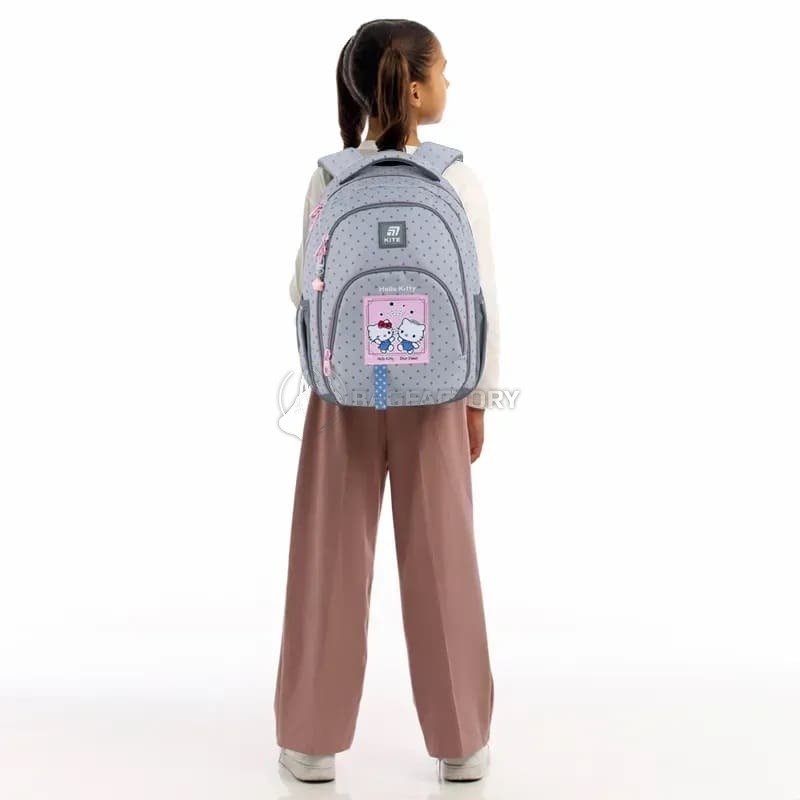 Шкільний рюкзак Kite Education teens 905M Hello Kitty 19.5л Сірий (HK25-905M)
