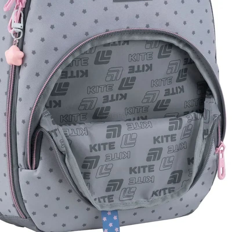 Шкільний рюкзак Kite Education teens 905M Hello Kitty 19.5л Сірий (HK25-905M)