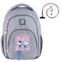 Шкільний рюкзак Kite Education teens 905M Hello Kitty 19.5л Сірий (HK25-905M)