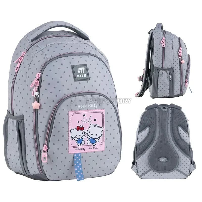 Шкільний рюкзак Kite Education teens 905M Hello Kitty 19.5л Сірий (HK25-905M)