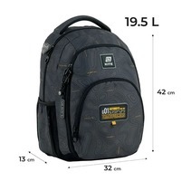Шкільний рюкзак Kite Education teens 905M Transformers 19.5л Сірий (TF25-905M)
