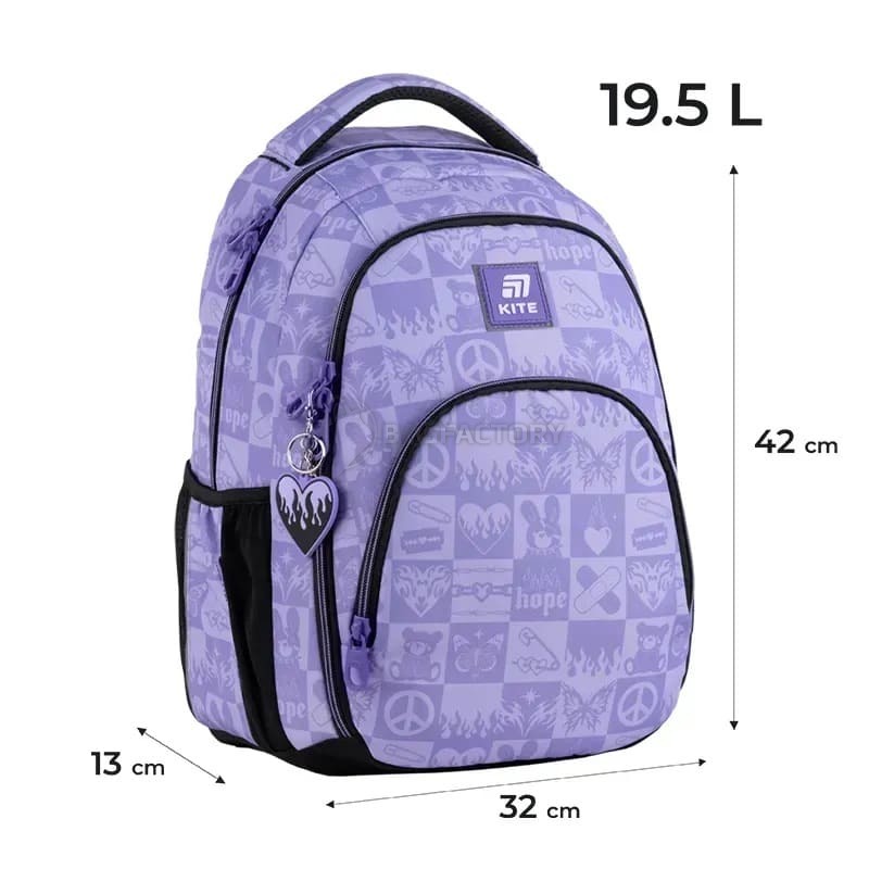 Шкільний рюкзак Kite Education teens 905M-3 19.5л Фіолетовий (K25-905M-3)