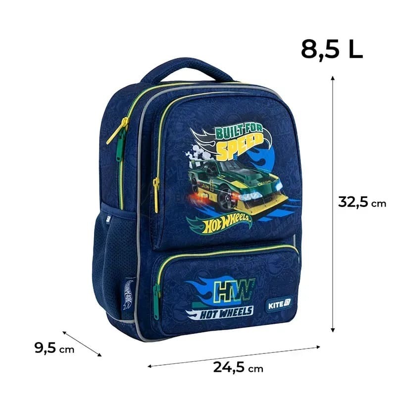Дитячий рюкзак Kite Kids 559 Hot Wheels 8.5л Синій (HW25-559XS)