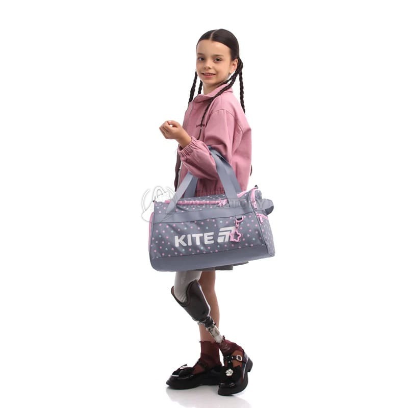 Спортивна сумка Kite Education 2505 Kawaii Stars 16л Сірий (K25-2505-1)