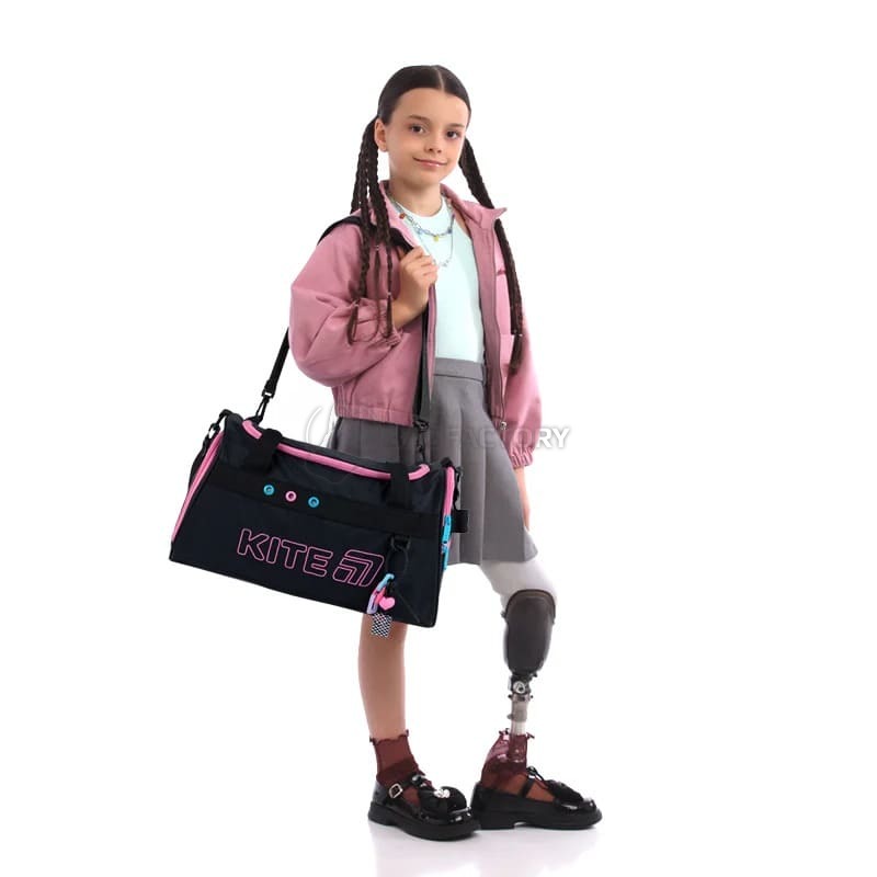 Спортивна сумка Kite Education 2505 Color Splash 16л Чорний (K25-2505-2)