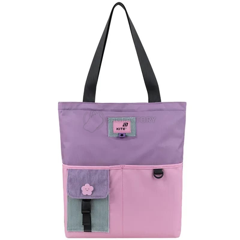 Молодіжна сумка-шопер Kite Education teens 586-1 11л Фіолетовий, рожевий (K25-586-1)