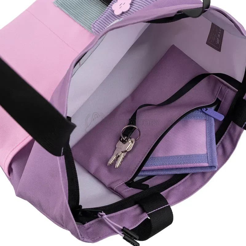 Молодіжна сумка-шопер Kite Education teens 586-1 11л Фіолетовий, рожевий (K25-586-1)