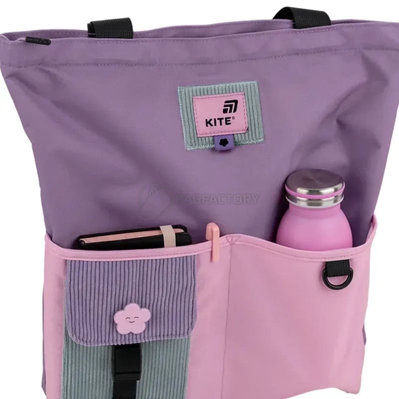 Молодіжна сумка-шопер Kite Education teens 586-1 11л Фіолетовий, рожевий (K25-586-1)