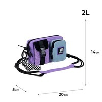 Сумка-кросбоді молодіжна Kite Education teens 2л Фіолетовий (K25-2522-2)