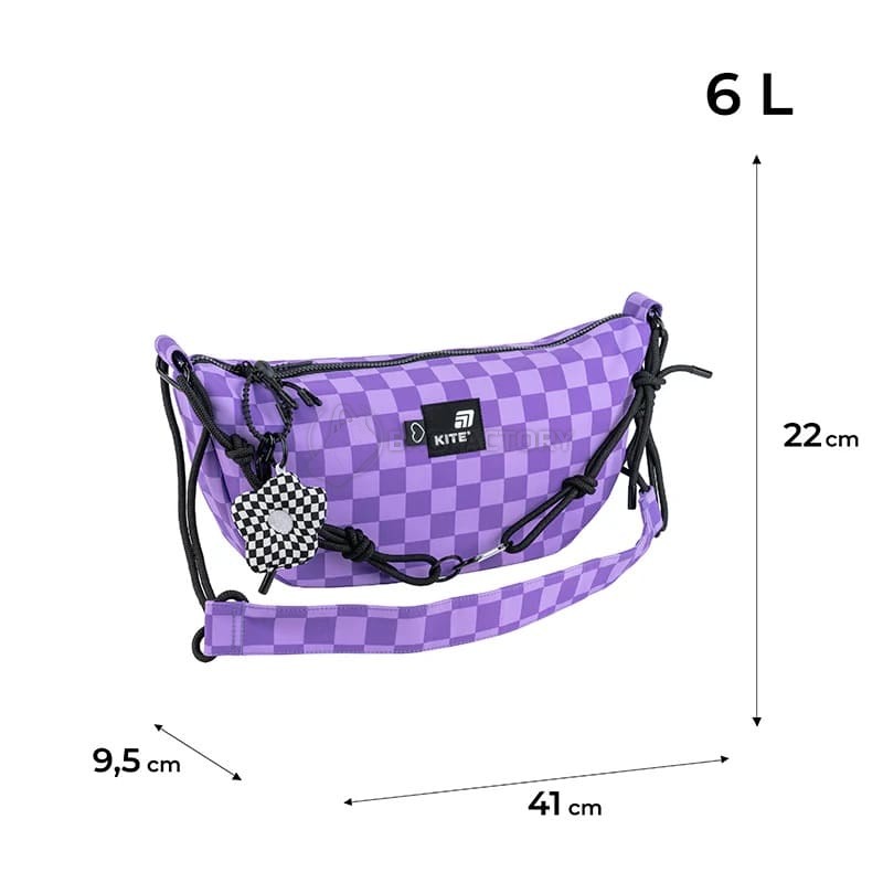 Сумка-кросбоді молодіжна Kite Education teens 6л Фіолетовий (K25-2774-2)