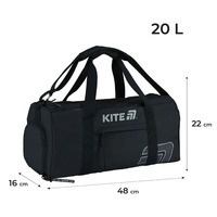 Спортивна сумка Kite Education teens 20л Чорний (K25-2530-1)