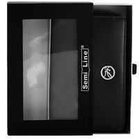 Гаманець жіночий шкіряний Semi Line RFID Black на блискавці (DAS303159)