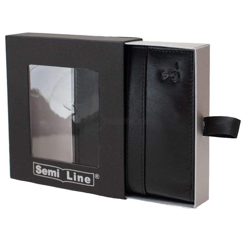 Портмоне чоловіче шкіряне Semi Line RFID Black (DAS303153)