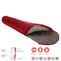 Спальний мішок Grand Canyon Whistler 190 13°C Red Dahlia Left 210 см (DAS303319)