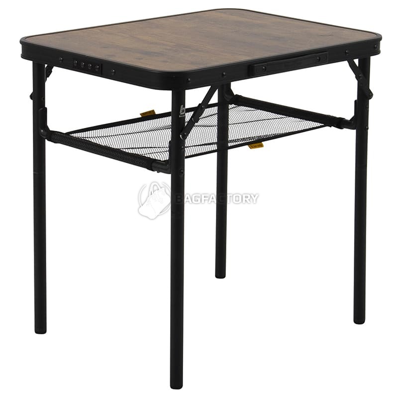 Стіл розкладний Bo-Camp Garland 60x45 cm Black/Wood look (DAS303266)
