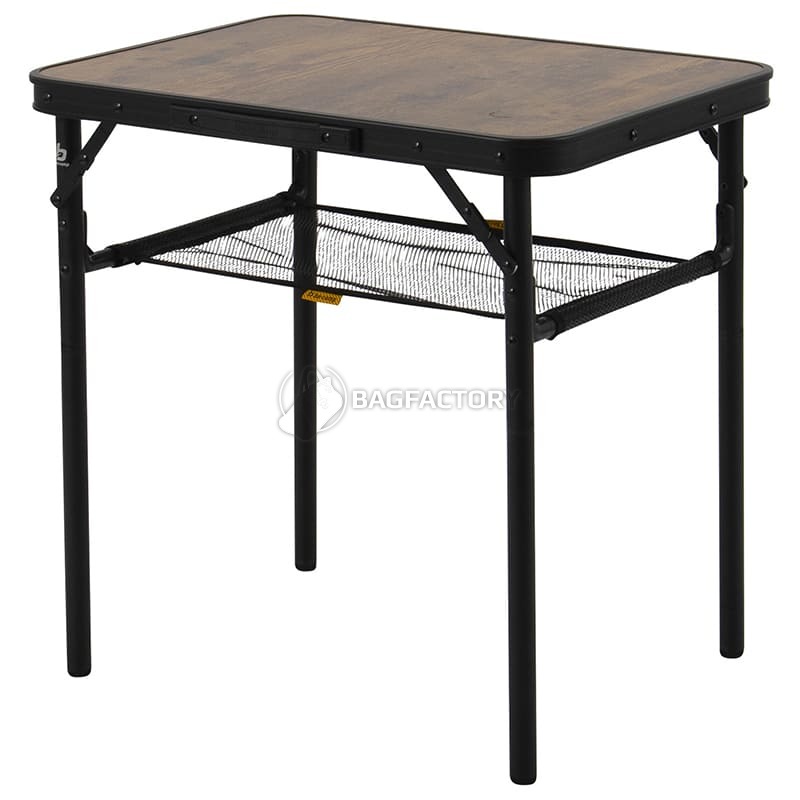 Стіл розкладний Bo-Camp Garland 60x45 cm Black/Wood look (DAS303266)