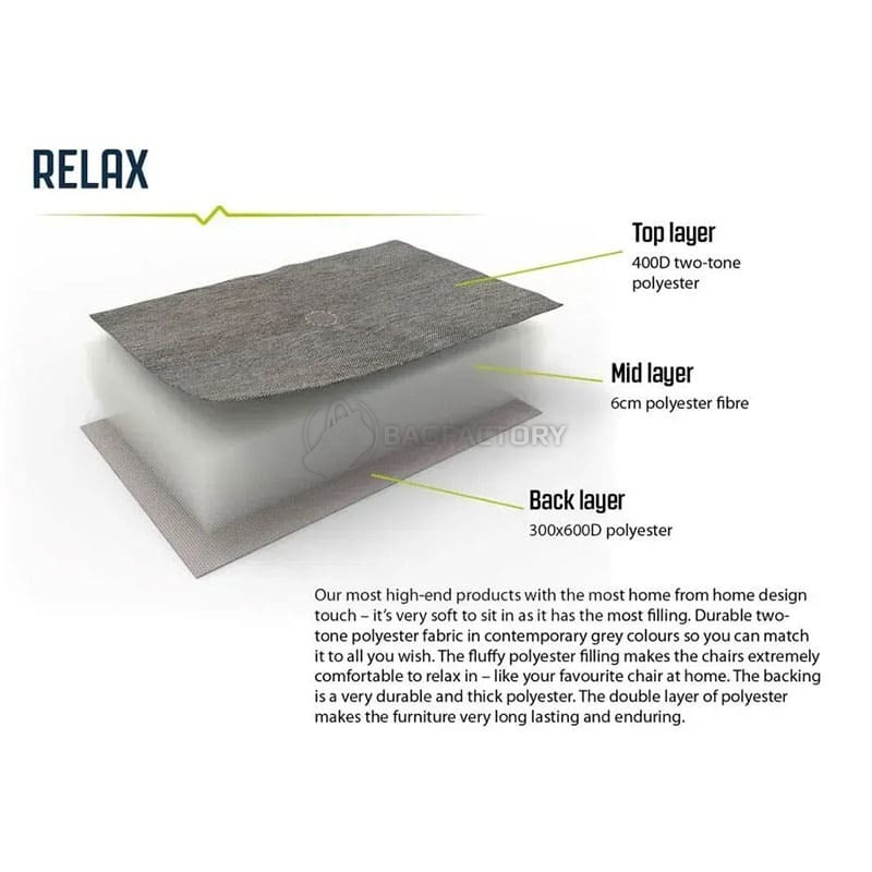 Крісло кемпінгове Outwell Fremont Lake Black/Grey (931721)