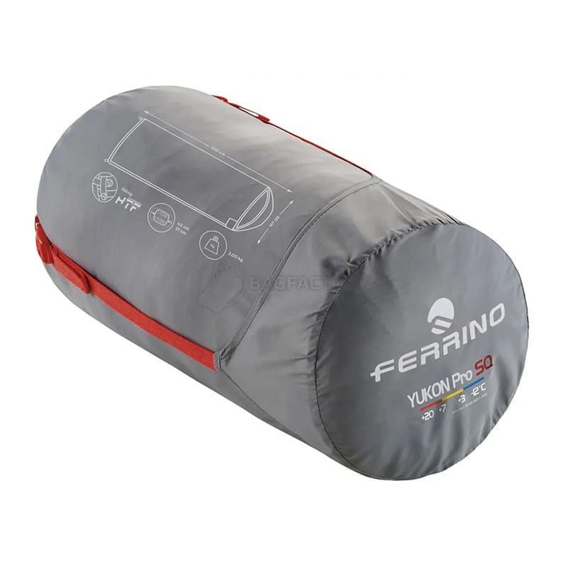 Спальний мішок Ferrino Yukon Pro SQ +3°C Red 220 см (931767)